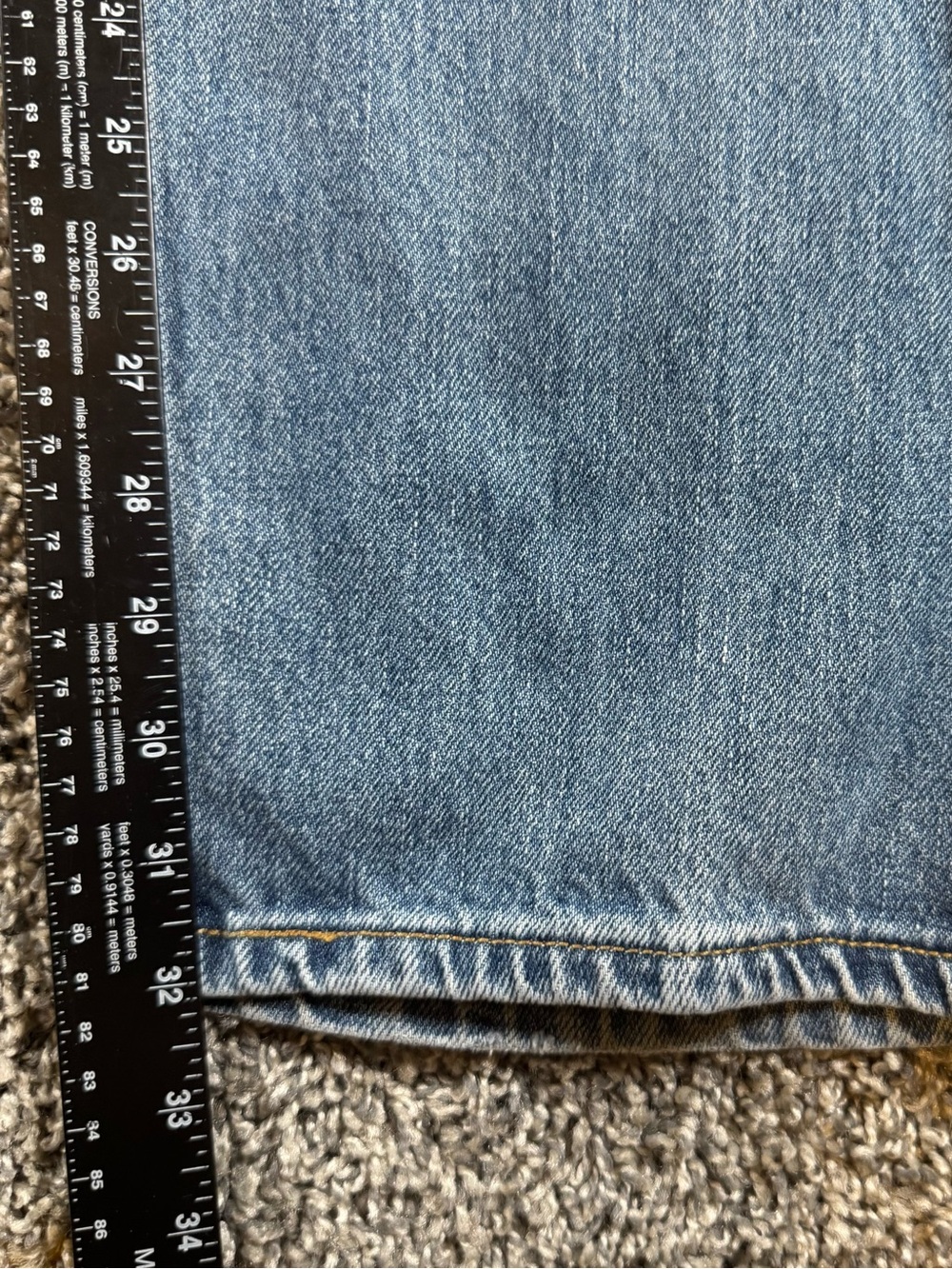 Levis 560 Jeans Mens 46x32 Blue Comfort Fit Loose Tapered Leg Denim Pants Y2K - Picture 8 of 9